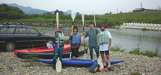 ゴール地点で記念撮影