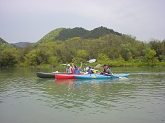 伊佐橋手前のバックウォータ