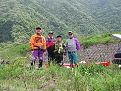 山田口右岸から出艇