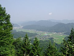 登山路からの見晴らし