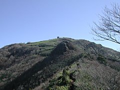 山頂とコシキ岩