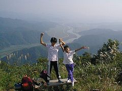 豊岡盆地を見下ろす